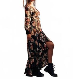 NEW Z&L EUROPE tangara maxi dress in black